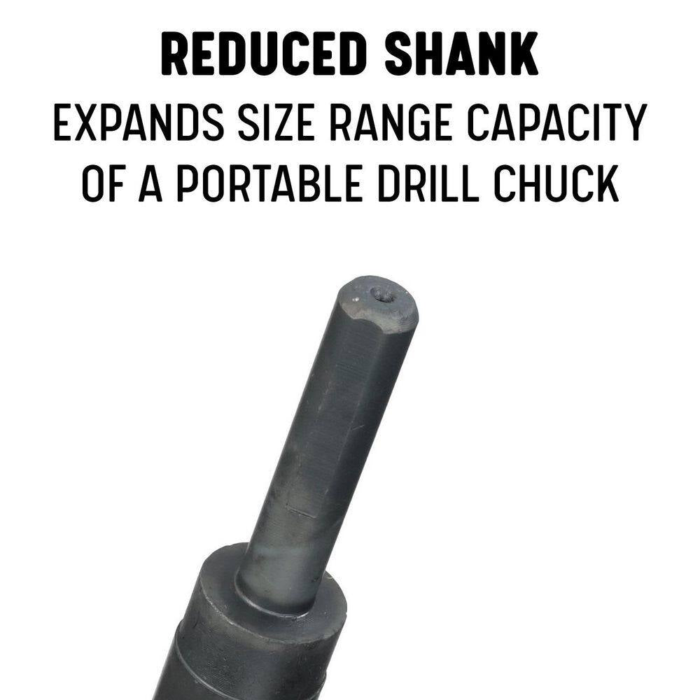 23/32 In. High Speed Steel Black Oxide Reduced Shank Specialty Drill Bit with 3/8 In. Shank