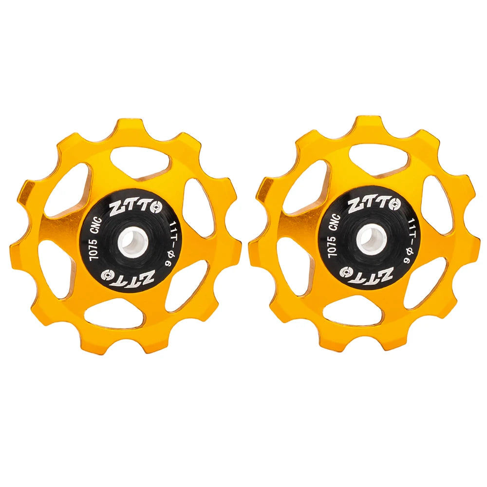 MTB Bicycle Rear Derailleur Jockey Wheel 11T 13T Steel Bearing Pulley AL7075 CNC Road Bike Guide Roller Idler 4Mm 5Mm 6Mm