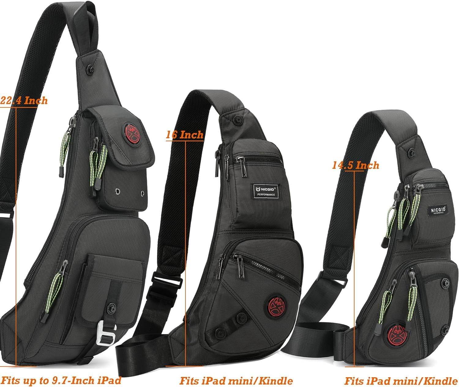 Sling Bag Chest Shoulder Backpack Crossbody Daypack for Men Women