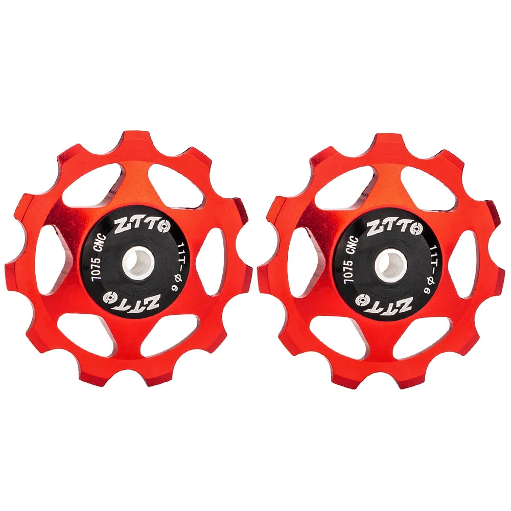 MTB Bicycle Rear Derailleur Jockey Wheel 11T 13T Steel Bearing Pulley AL7075 CNC Road Bike Guide Roller Idler 4Mm 5Mm 6Mm