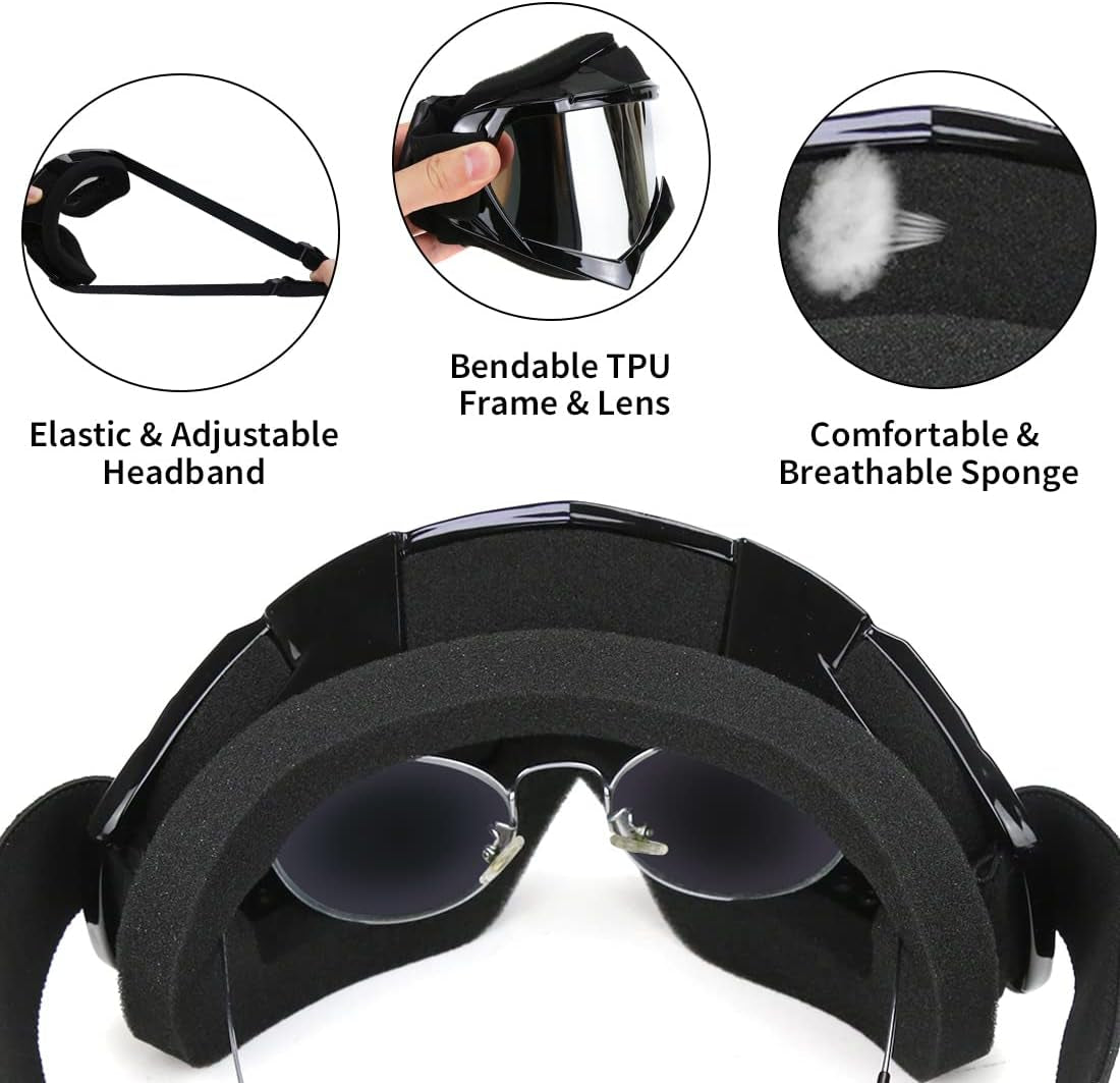 Dirt Bike Goggles - ATV Motorcycle Motocross UTV MX MTB Riding Goggles
