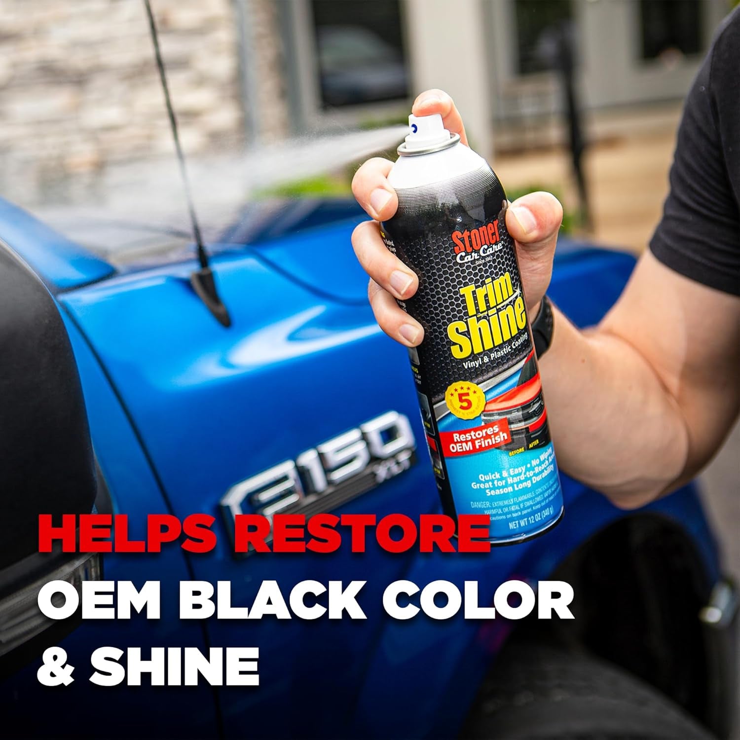 Trim Shine Black Trim Restorer, 12 Oz, 91034 (Pack of 12)
