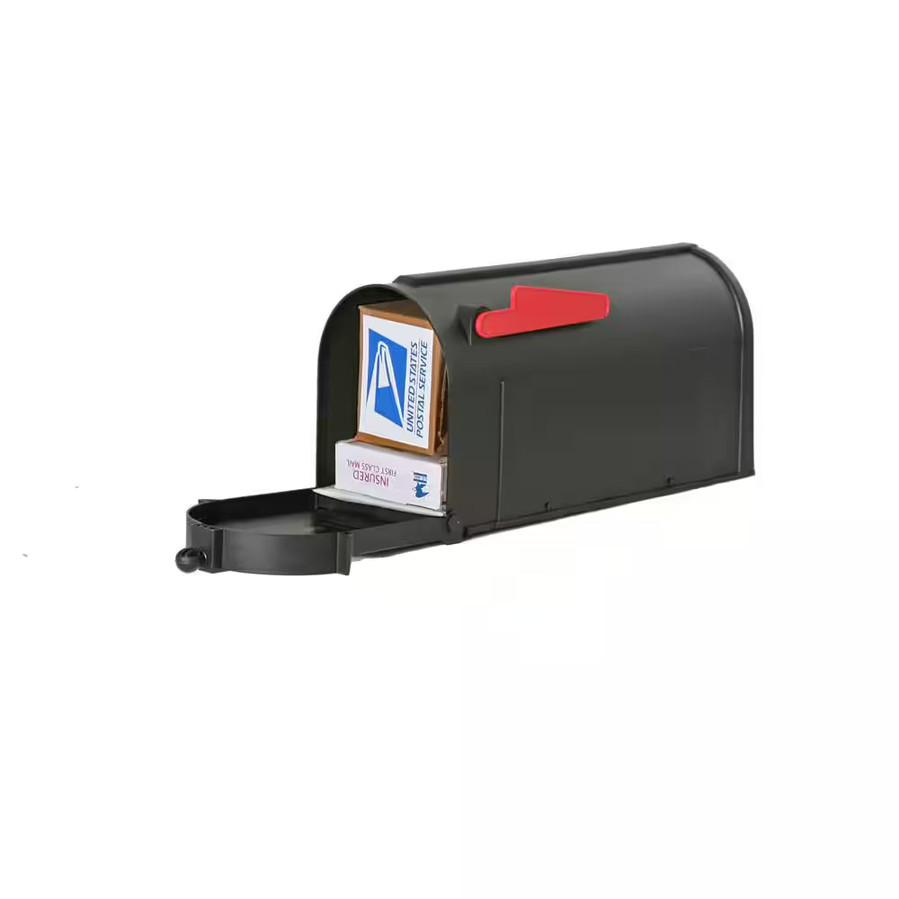 Ambrose Black Post Mount Mailbox