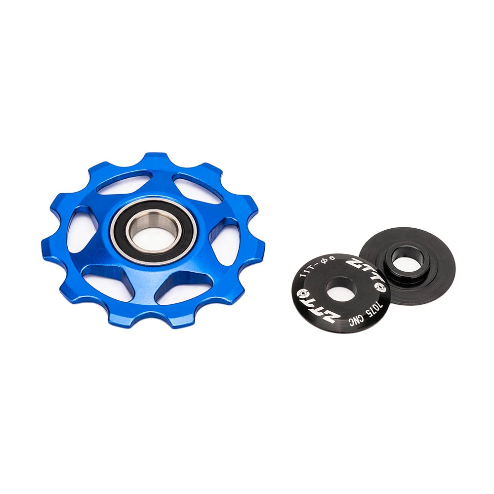 MTB Bicycle Rear Derailleur Jockey Wheel 11T 13T Steel Bearing Pulley AL7075 CNC Road Bike Guide Roller Idler 4Mm 5Mm 6Mm