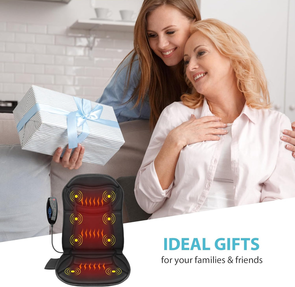 Back Massager with Heat, Vibration Massage Seat Cushion for Chair