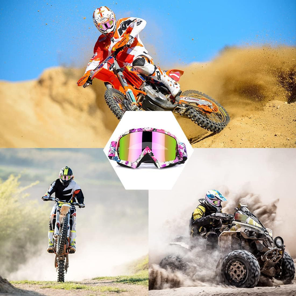Dirt Bike Goggles - ATV Motorcycle Motocross UTV MX MTB Riding Goggles