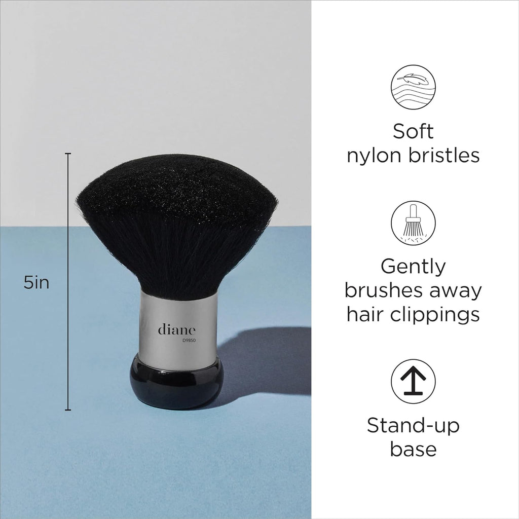 Neck Duster Brush for Hair Cutting, Soft Nylon Bristles, 5"