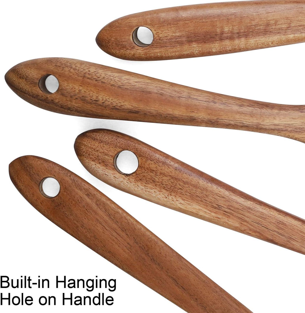 Wooden Cooking Utensils Set 4-Piece Wood Kitchen Utensil Set