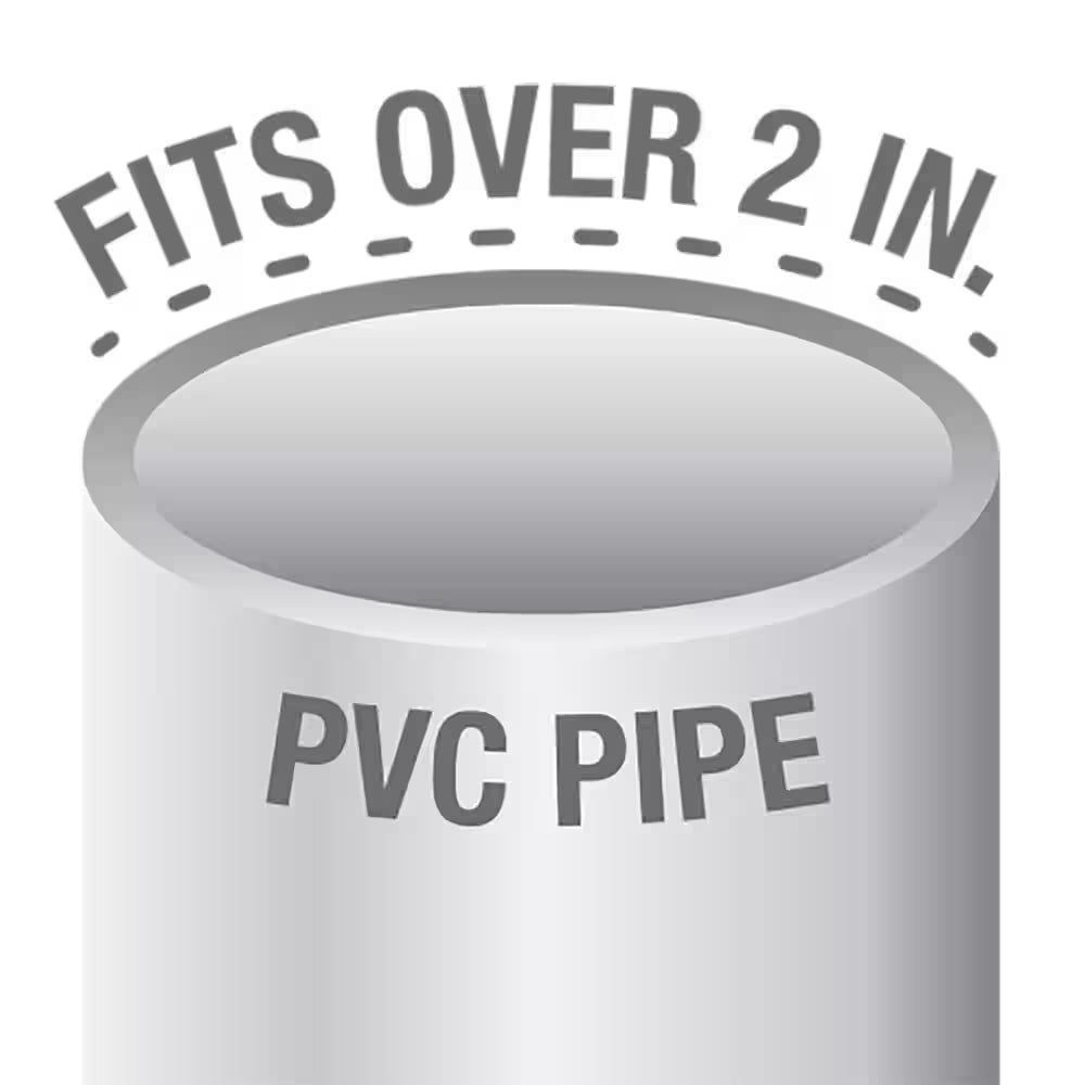 2 In. PVC Solvent Weld Shower Drain with Snap-In Stainless Steel Strainer