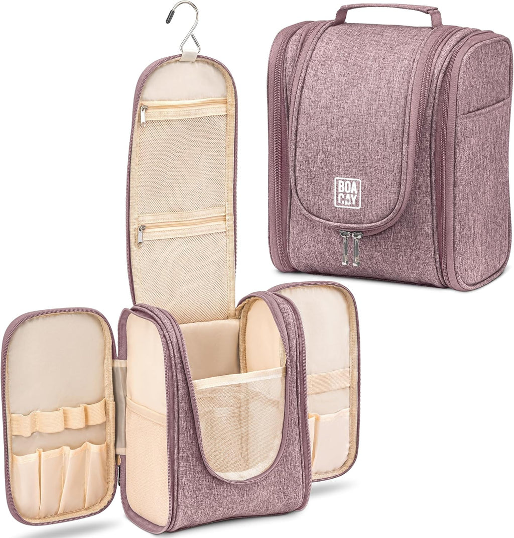 Hanging Travel Toiletry Bag for Women and Men, Makeup Bag, Bathroom & Shower Organizer Kit for Accessories, Cosmetics, Travel Essentials