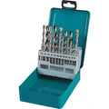 Assorted Drill Bit Set Metal Wood Masonry Straight Shank (18-Pieces) with Metal Carry Case