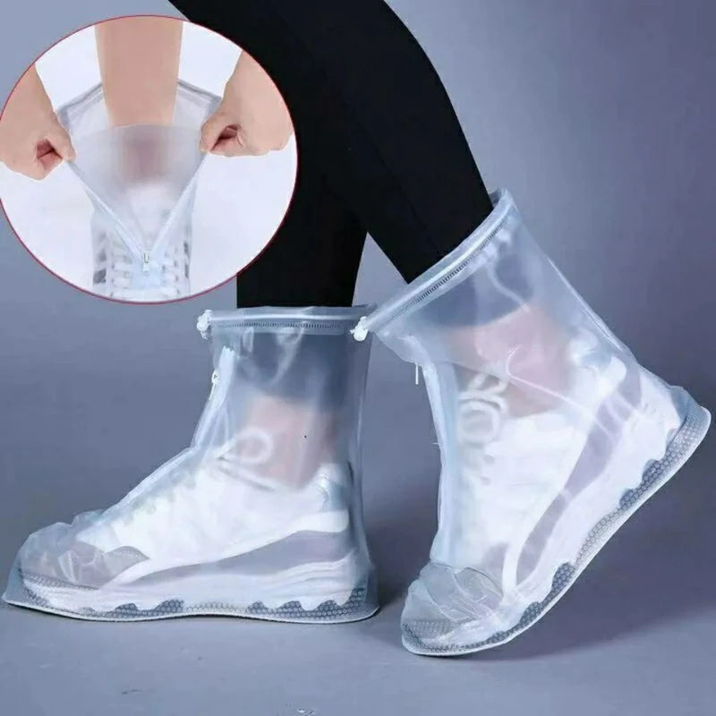 Silicone Waterproof Shoe Cover Unisex Shoes Protectors Rain Boots for Indoor Outdoor Rainy Reusable Quality Non-Slip Shoe Cover
