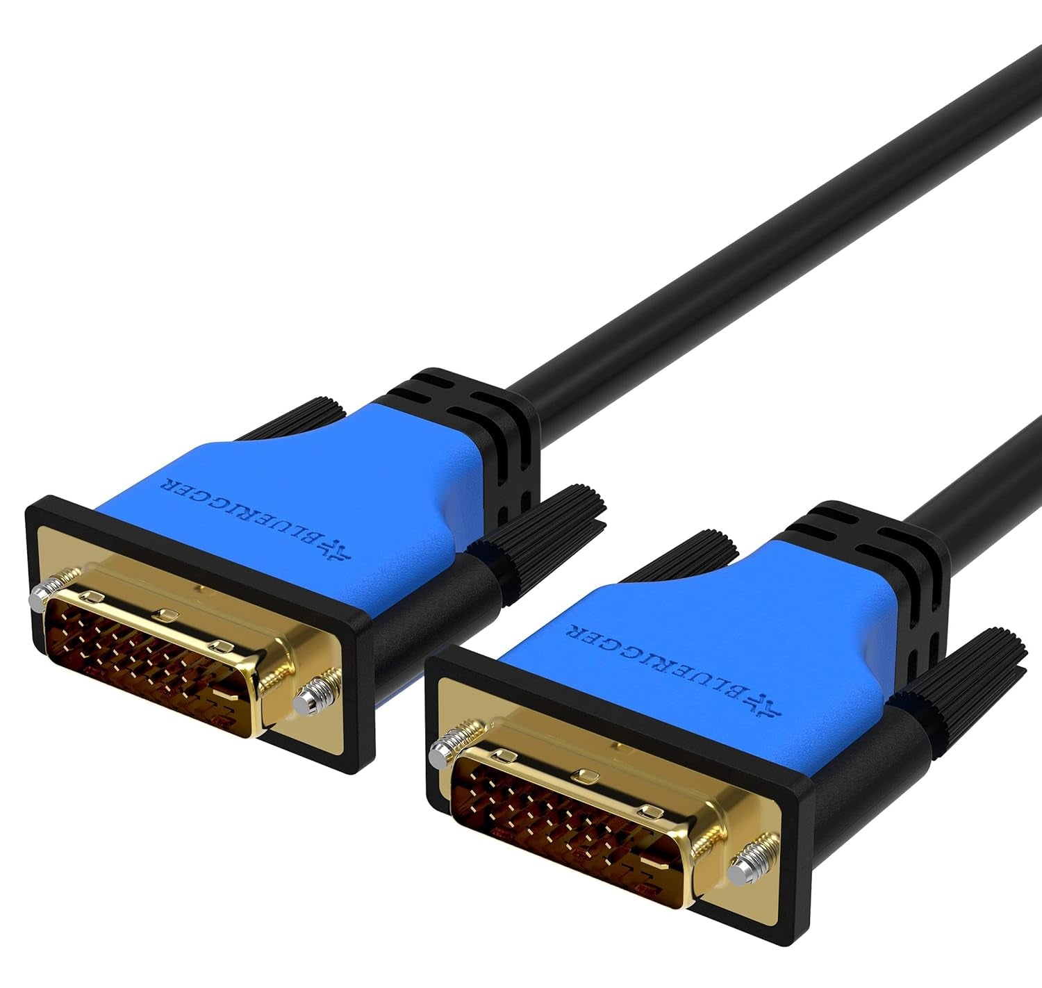 DVI to DVI Cable 10FT (High Resolution 2560X1600, DVI-D Cable 24+1 Dual Link, Gold Plated) – DVI Cables for Gaming, HDTV Monitors, Projectors, Graphics/Video Cards