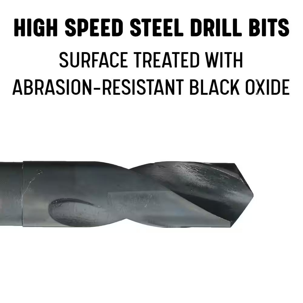 23/32 In. High Speed Steel Black Oxide Reduced Shank Specialty Drill Bit with 3/8 In. Shank