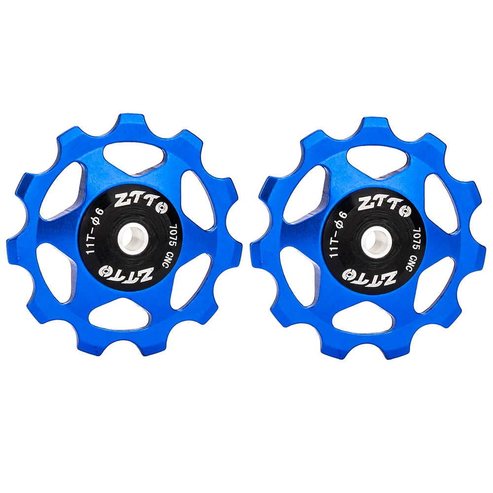 MTB Bicycle Rear Derailleur Jockey Wheel 11T 13T Steel Bearing Pulley AL7075 CNC Road Bike Guide Roller Idler 4Mm 5Mm 6Mm