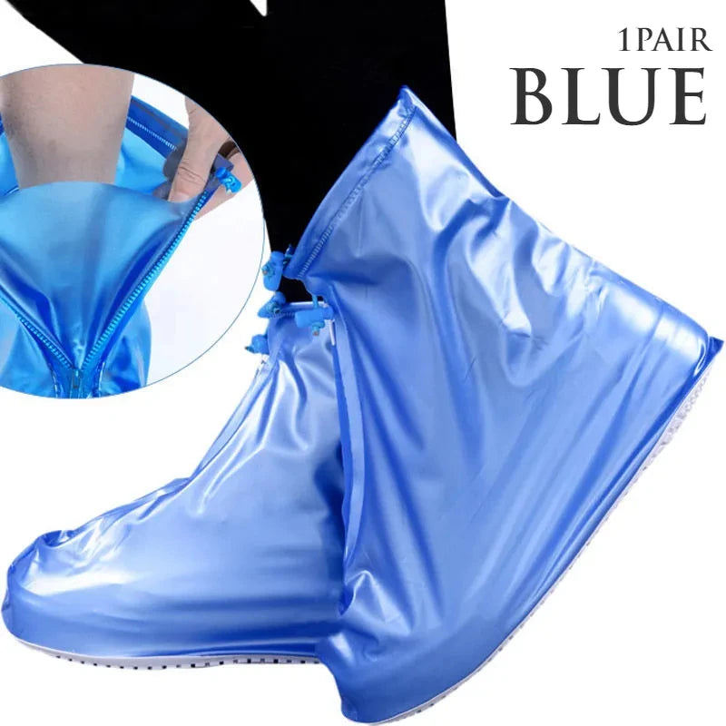 Silicone Waterproof Shoe Cover Unisex Shoes Protectors Rain Boots for Indoor Outdoor Rainy Reusable Quality Non-Slip Shoe Cover