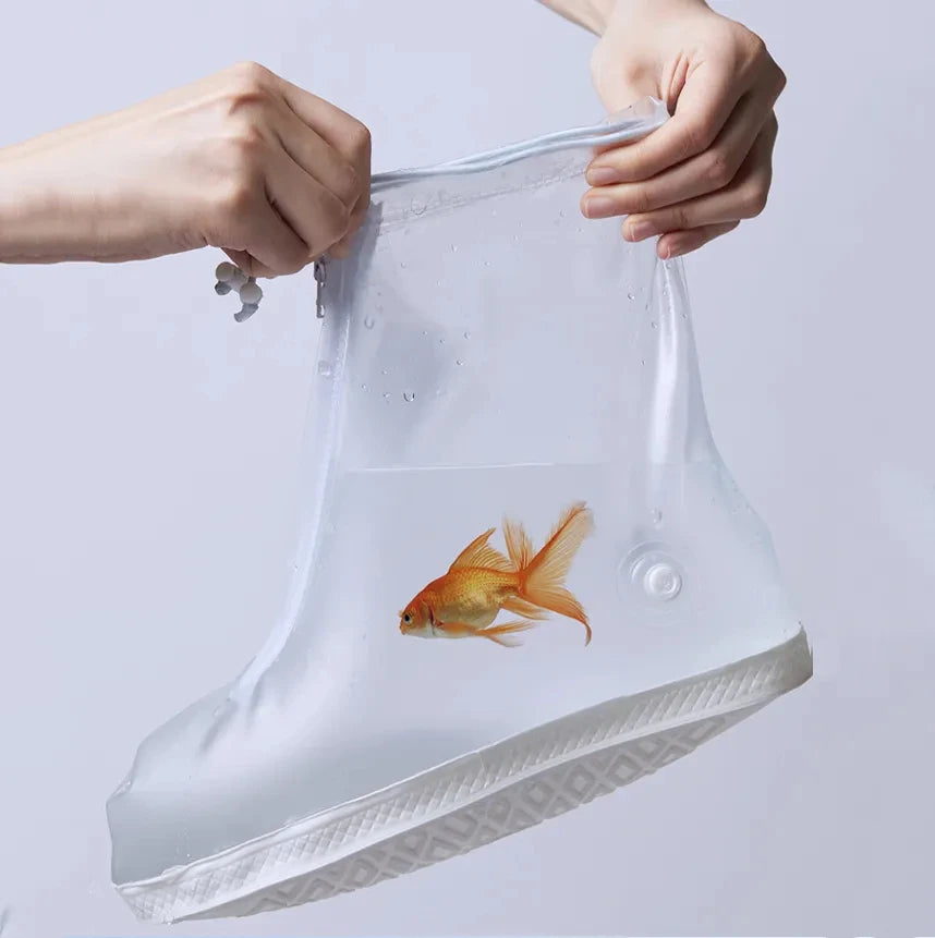 Silicone Waterproof Shoe Cover Unisex Shoes Protectors Rain Boots for Indoor Outdoor Rainy Reusable Quality Non-Slip Shoe Cover