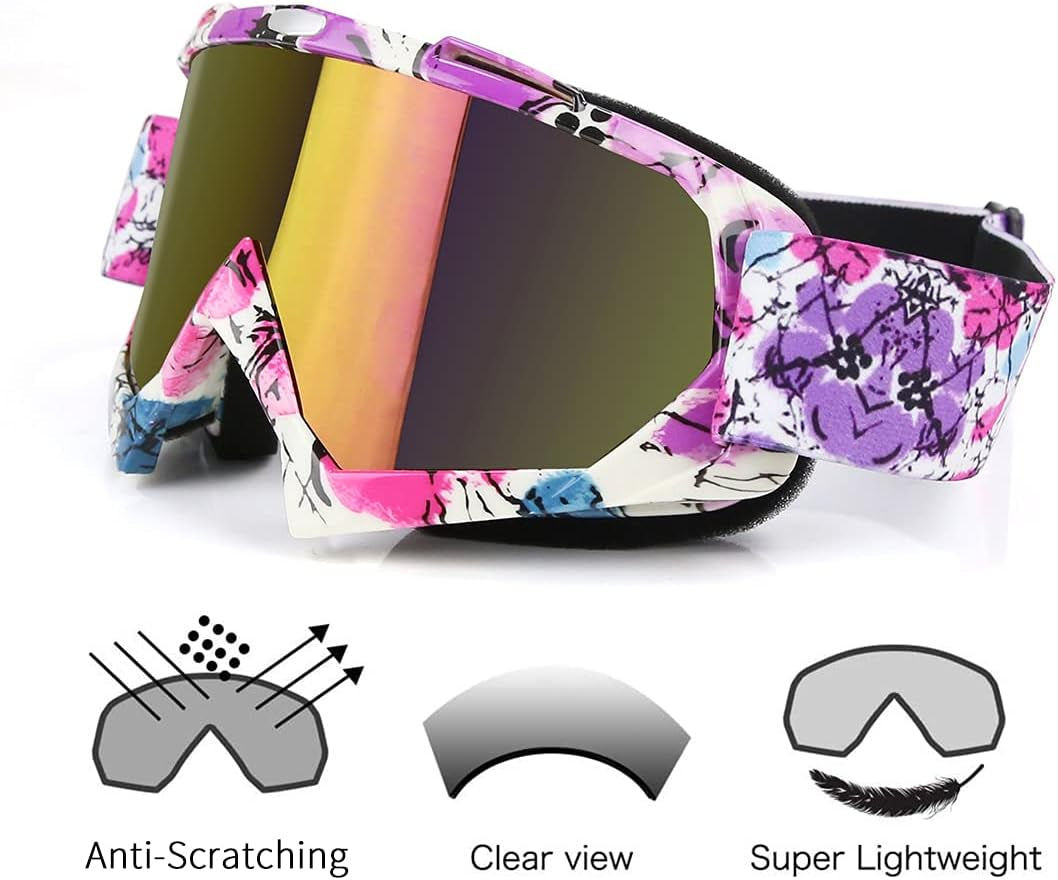 Dirt Bike Goggles - ATV Motorcycle Motocross UTV MX MTB Riding Goggles