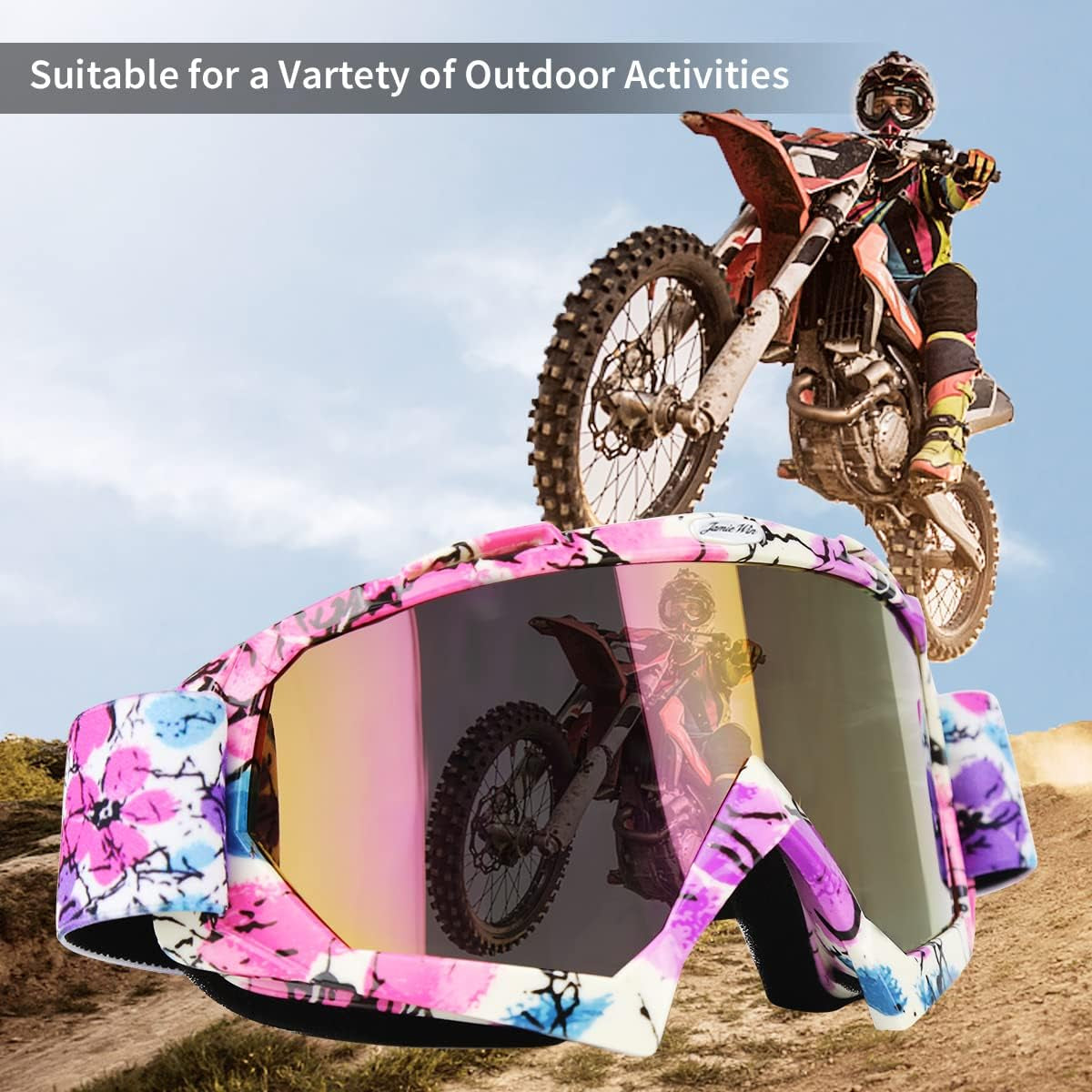 Dirt Bike Goggles - ATV Motorcycle Motocross UTV MX MTB Riding Goggles