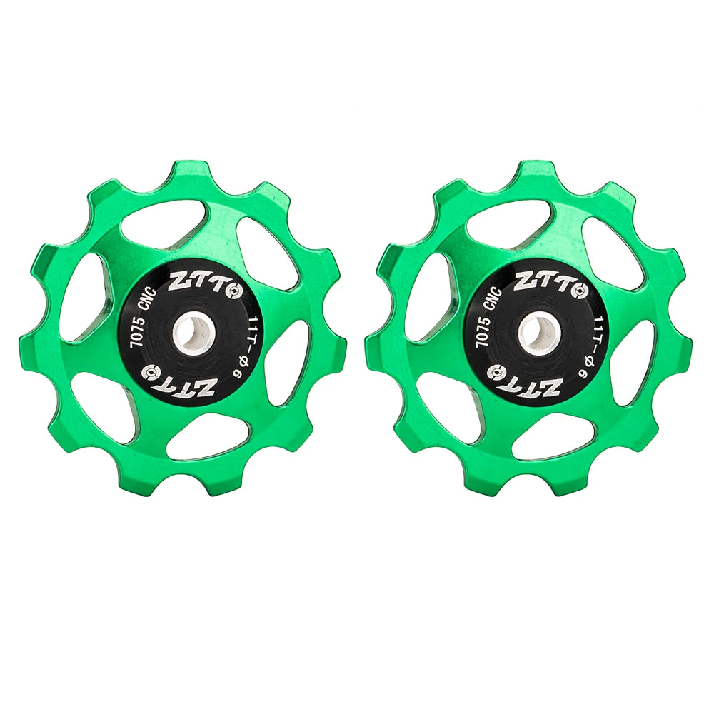 MTB Bicycle Rear Derailleur Jockey Wheel 11T 13T Steel Bearing Pulley AL7075 CNC Road Bike Guide Roller Idler 4Mm 5Mm 6Mm