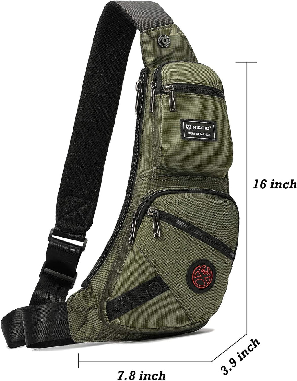 Sling Bag Chest Shoulder Backpack Crossbody Daypack for Men Women