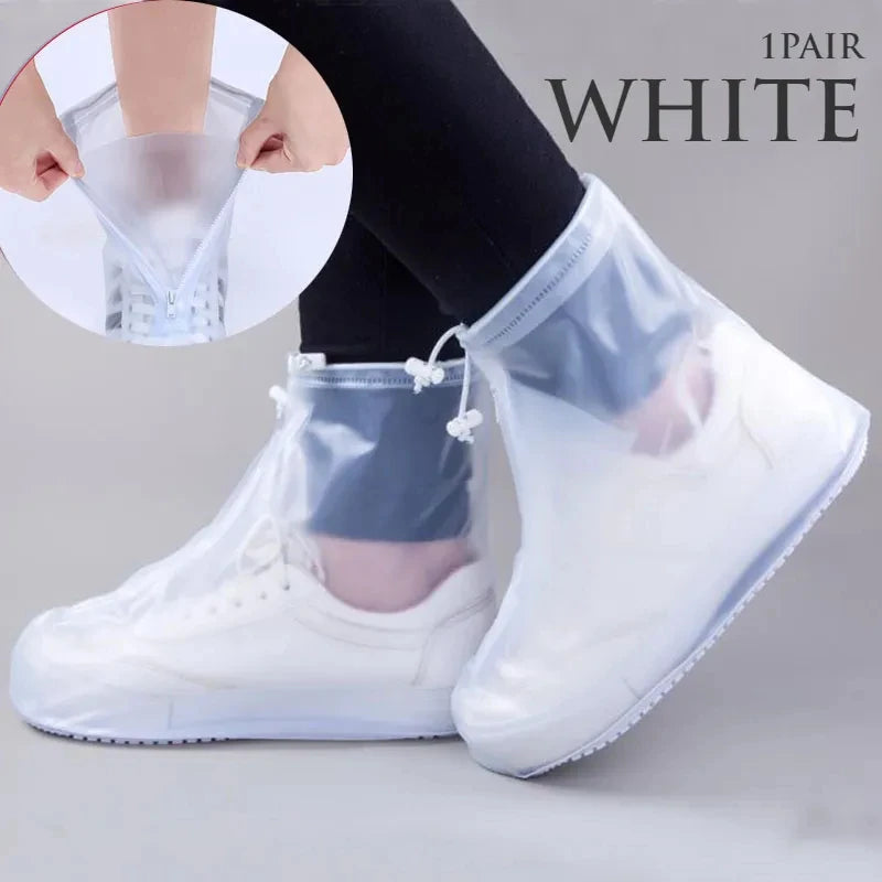 Silicone Waterproof Shoe Cover Unisex Shoes Protectors Rain Boots for Indoor Outdoor Rainy Reusable Quality Non-Slip Shoe Cover