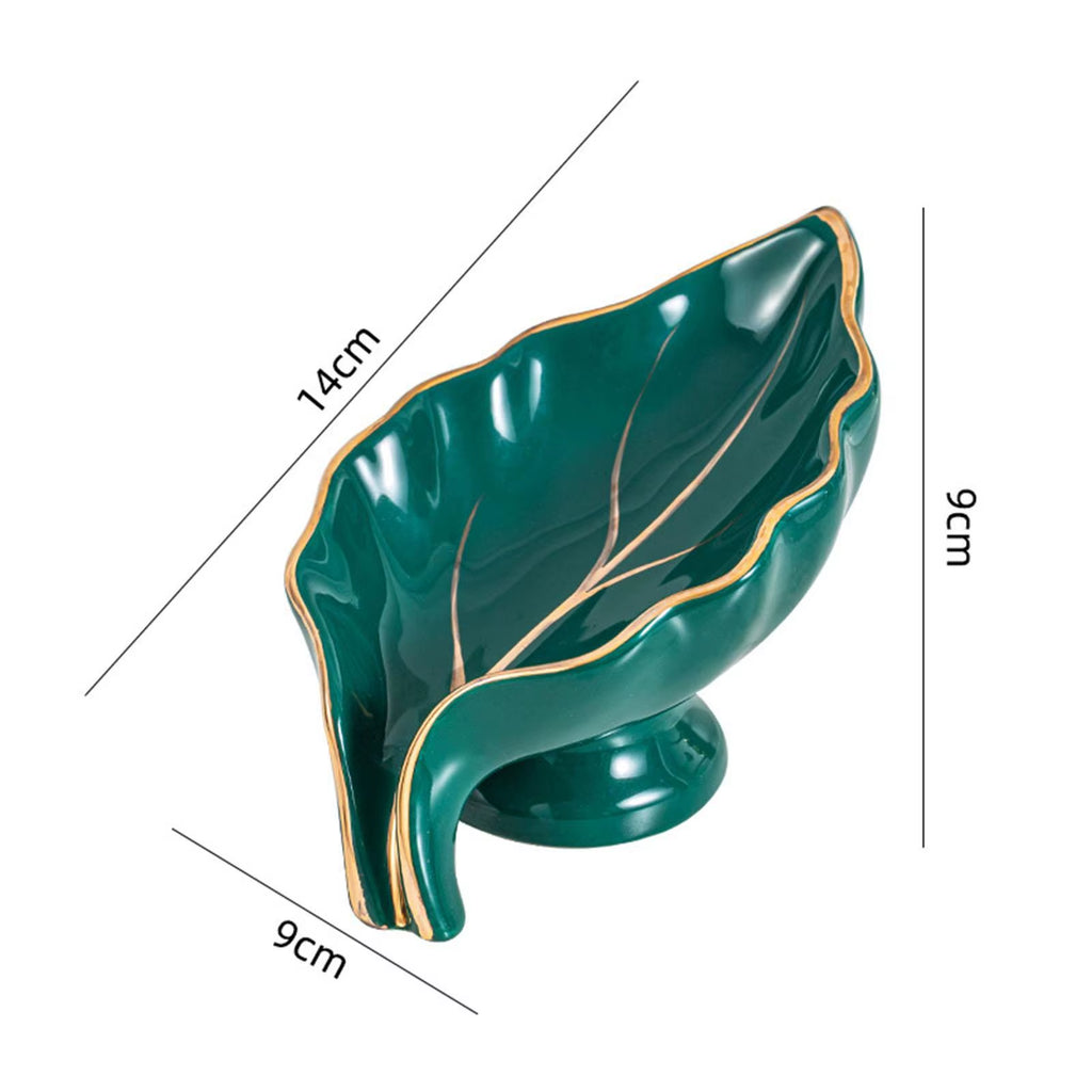 Ceramics Bathroom Soap Dishes Self Draining Container Storage Case Box Soap Holder for Bathtub Toilet Shower Countertop Decor