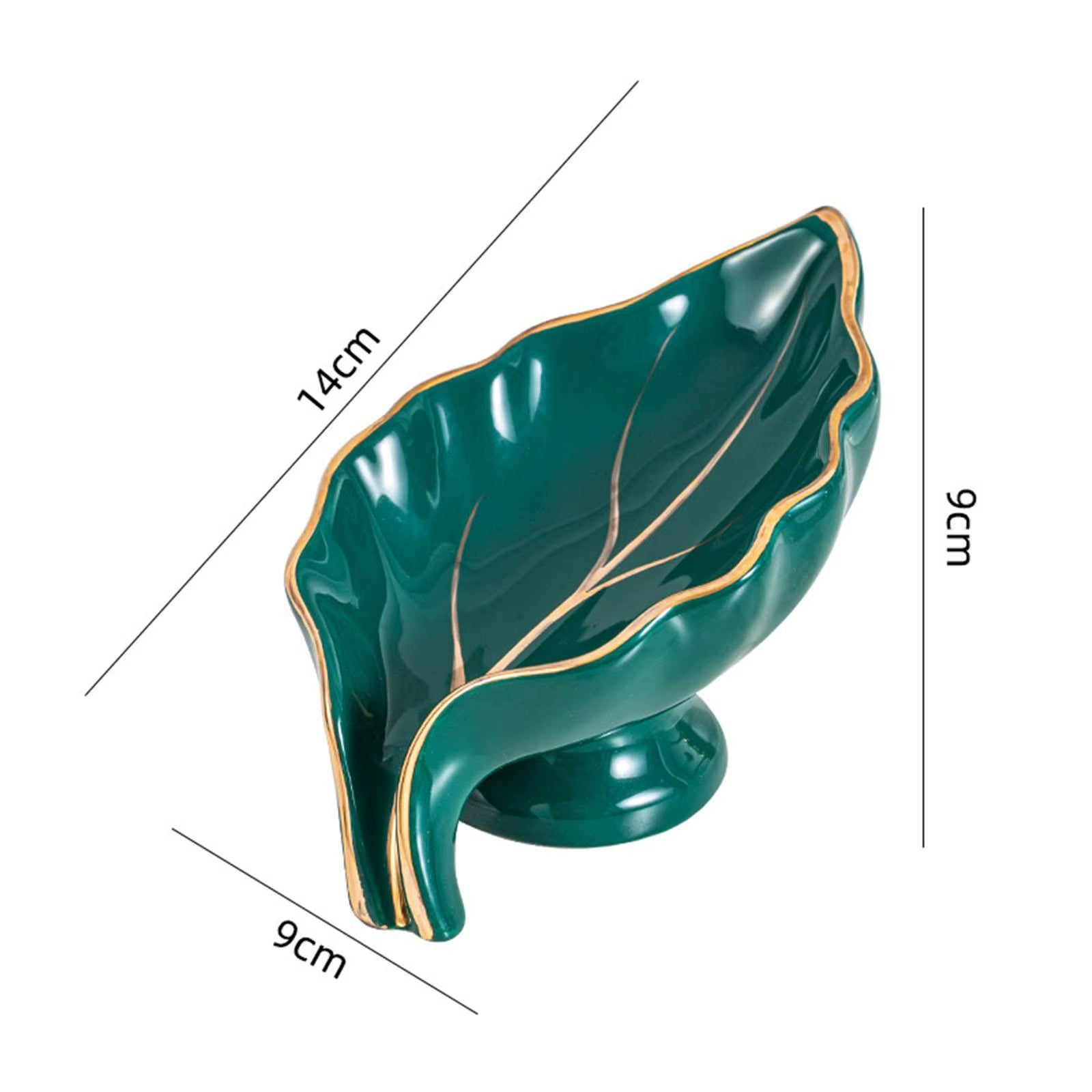 Ceramics Bathroom Soap Dishes Self Draining Container Storage Case Box Soap Holder for Bathtub Toilet Shower Countertop Decor