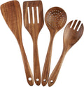 Wooden Cooking Utensils Set 4-Piece Wood Kitchen Utensil Set