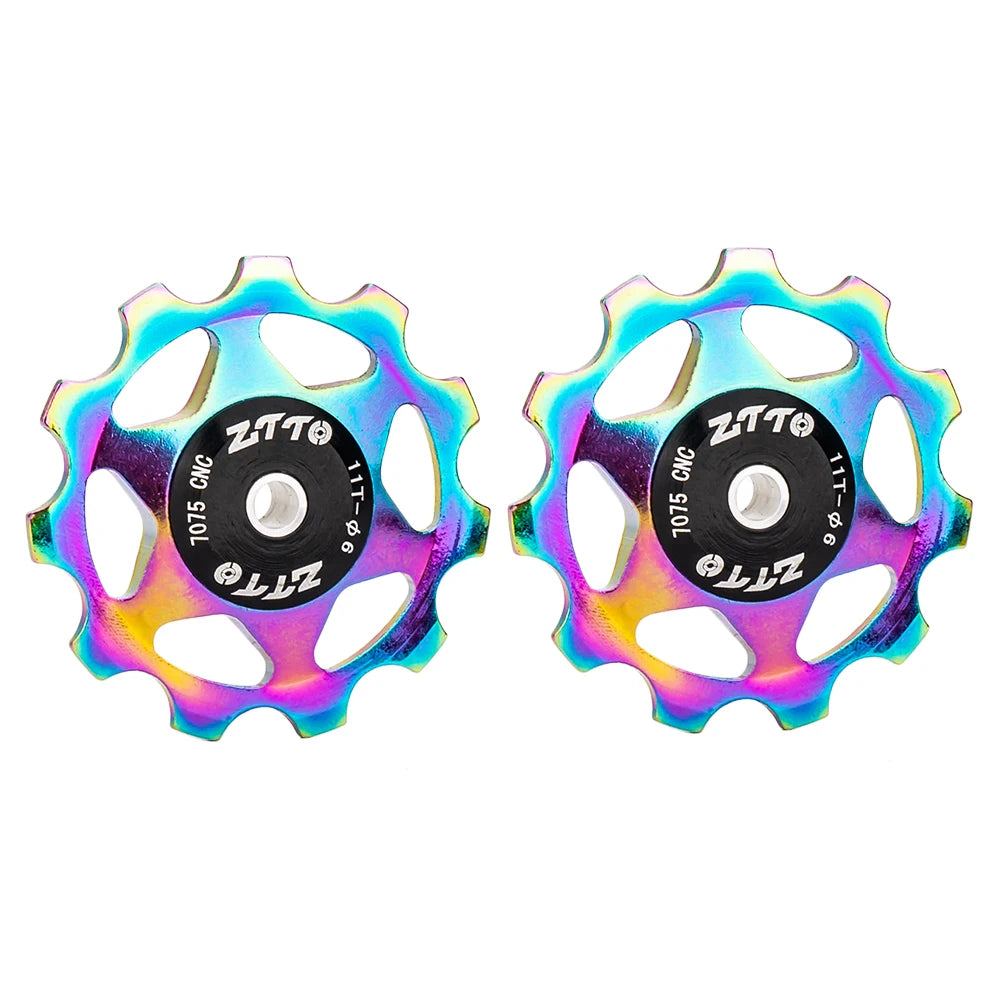 MTB Bicycle Rear Derailleur Jockey Wheel 11T 13T Steel Bearing Pulley AL7075 CNC Road Bike Guide Roller Idler 4Mm 5Mm 6Mm